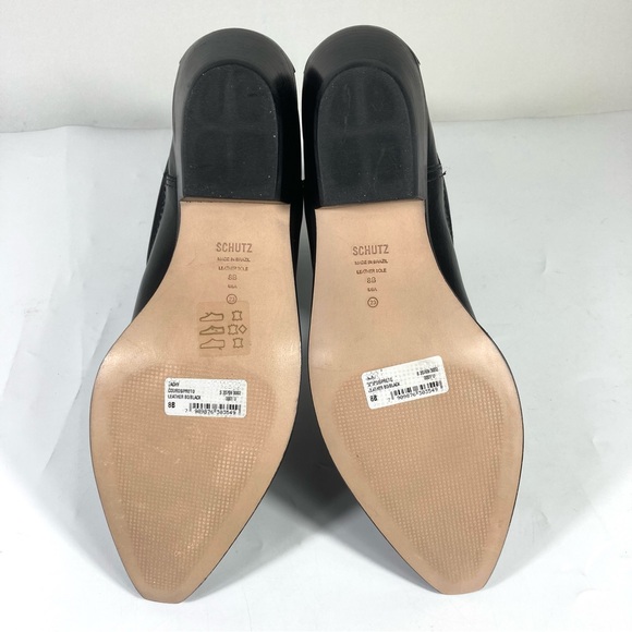 *SOLD* Schutz Zachy Short Western Boots Leather Size 8 Black NEW - Picture 8 of 15